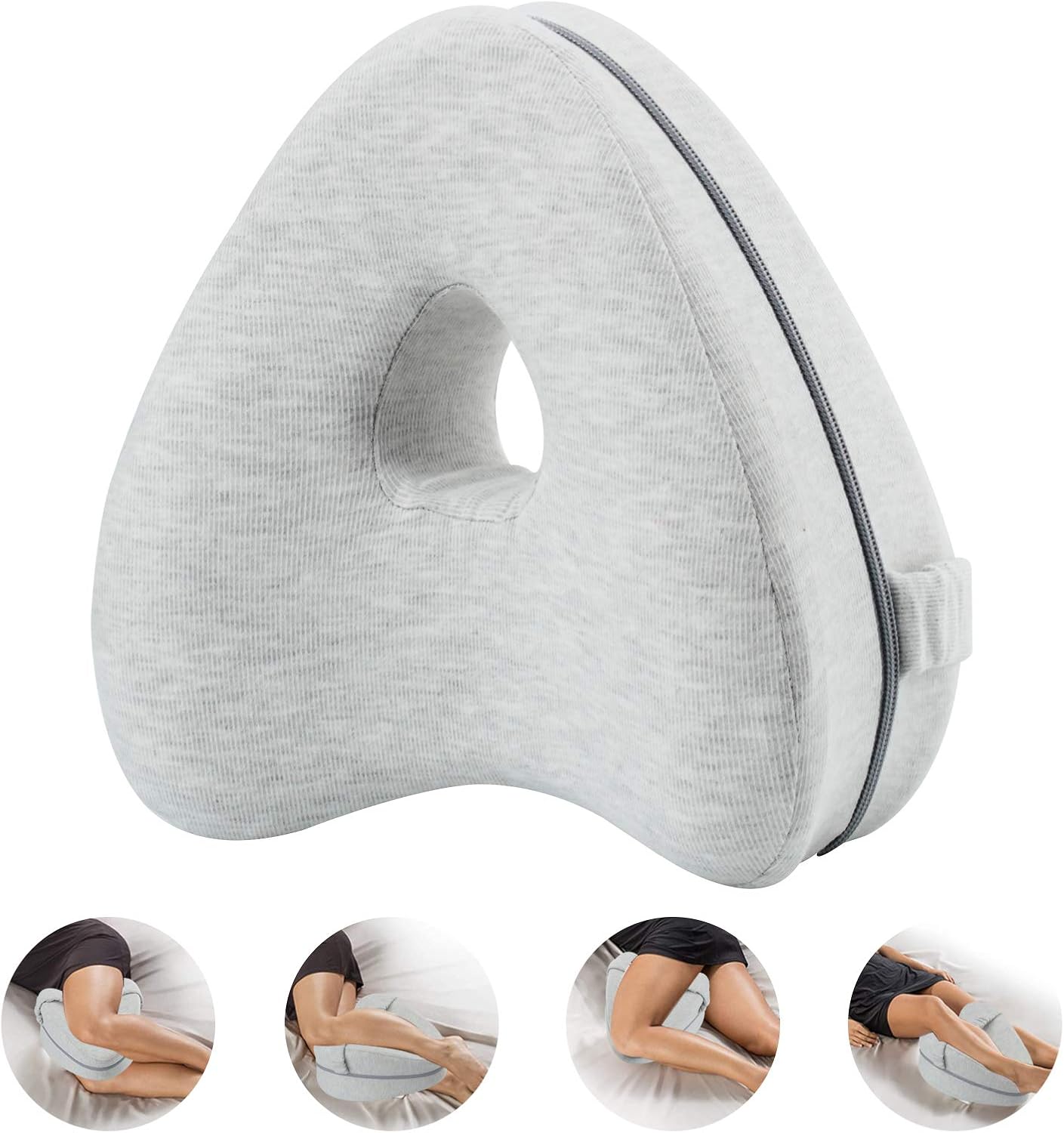 Oreiller de genou en mousse à mémoire de forme Oreiller orthopédique de soutien de genou en Oreiller de genou en mousse à mémoire de forme Oreiller orthopédique de soutien de genou en