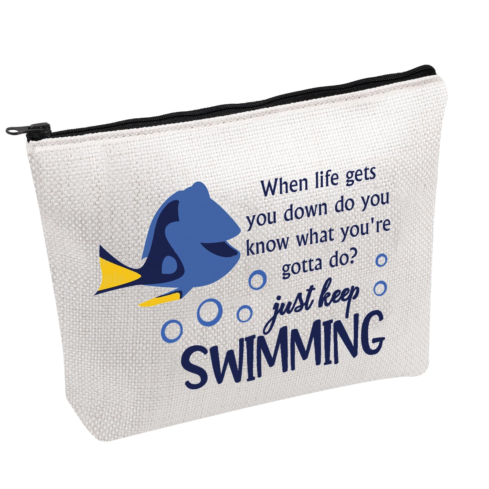 Dory Lover Gift Dory Movie Cosmetic Bag Cartoon Character Lover Gift Dory Fish Fans Gift Animal Ocean Gift (Keep Swimming UK)
