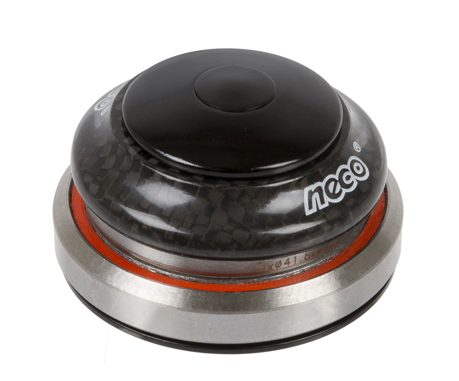 Neco Integrated Cartridge 1.1/8-1.5 Aluminum 28.5/41.8/52/30 Head Set, Black