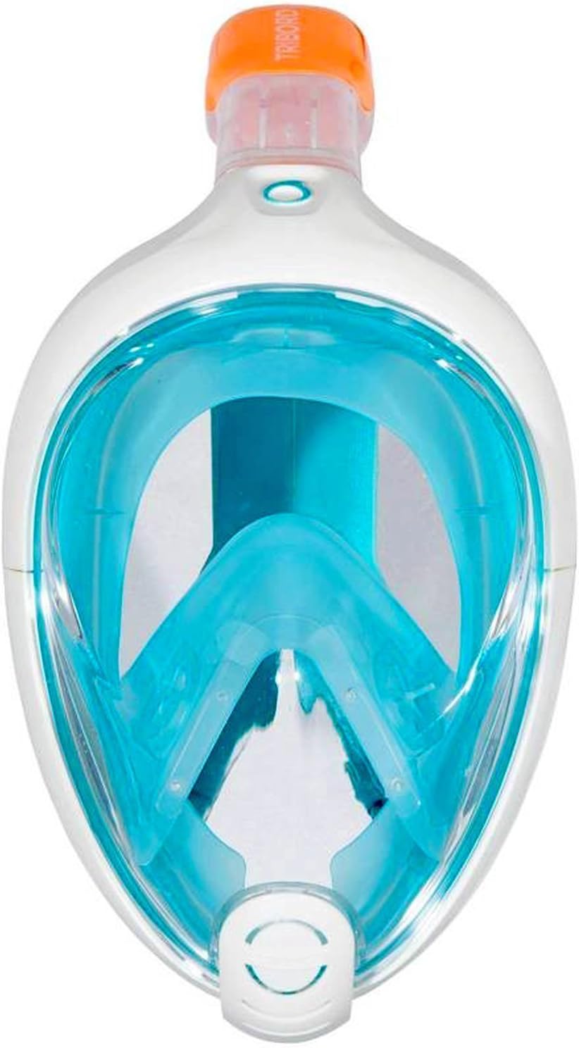 TRIBORD SUBEA EASYBREATH (Latest Version) Full FACE Anti-Fog Snorkel MASK with A Secure Lock and Free Replacement Ring & Optional GOPRO Camera Mount - for Adults OR Kids