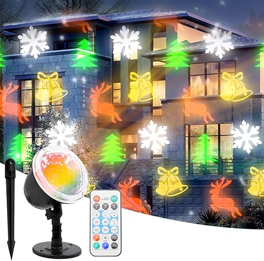 SHINEELI Luces de proyector de Navidad con Control Remoto, luz de ...