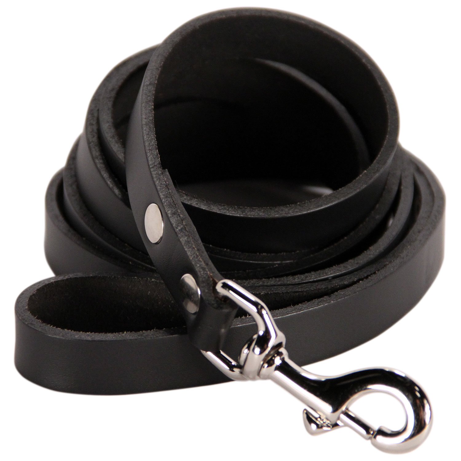 Logical Leather Dog Leash 6 Foot Heavy Duty Water Resistant Full