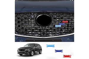Narati Compatible With 2022 2023 2024 Mazda Cx5 Accessories Front Grill Mesh Inserts Guard Color Strips Trims for Cx-5 Accessories Car Exterior Front Bumper Sports Decorative Abs Material (3pcs)