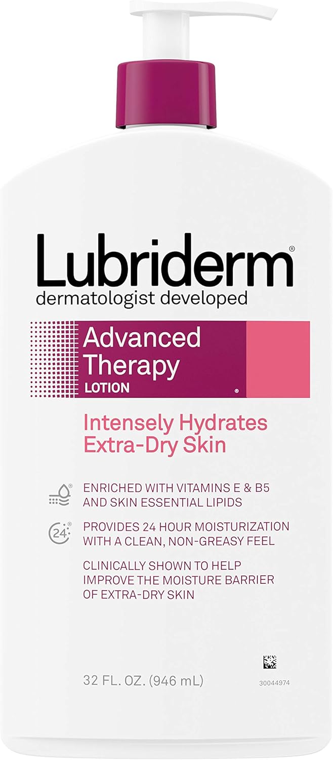 Lubriderm Advanced Therapy Moisturizing Lotion with Vitamins E and B5, 32.0 Fl Oz: Beauty