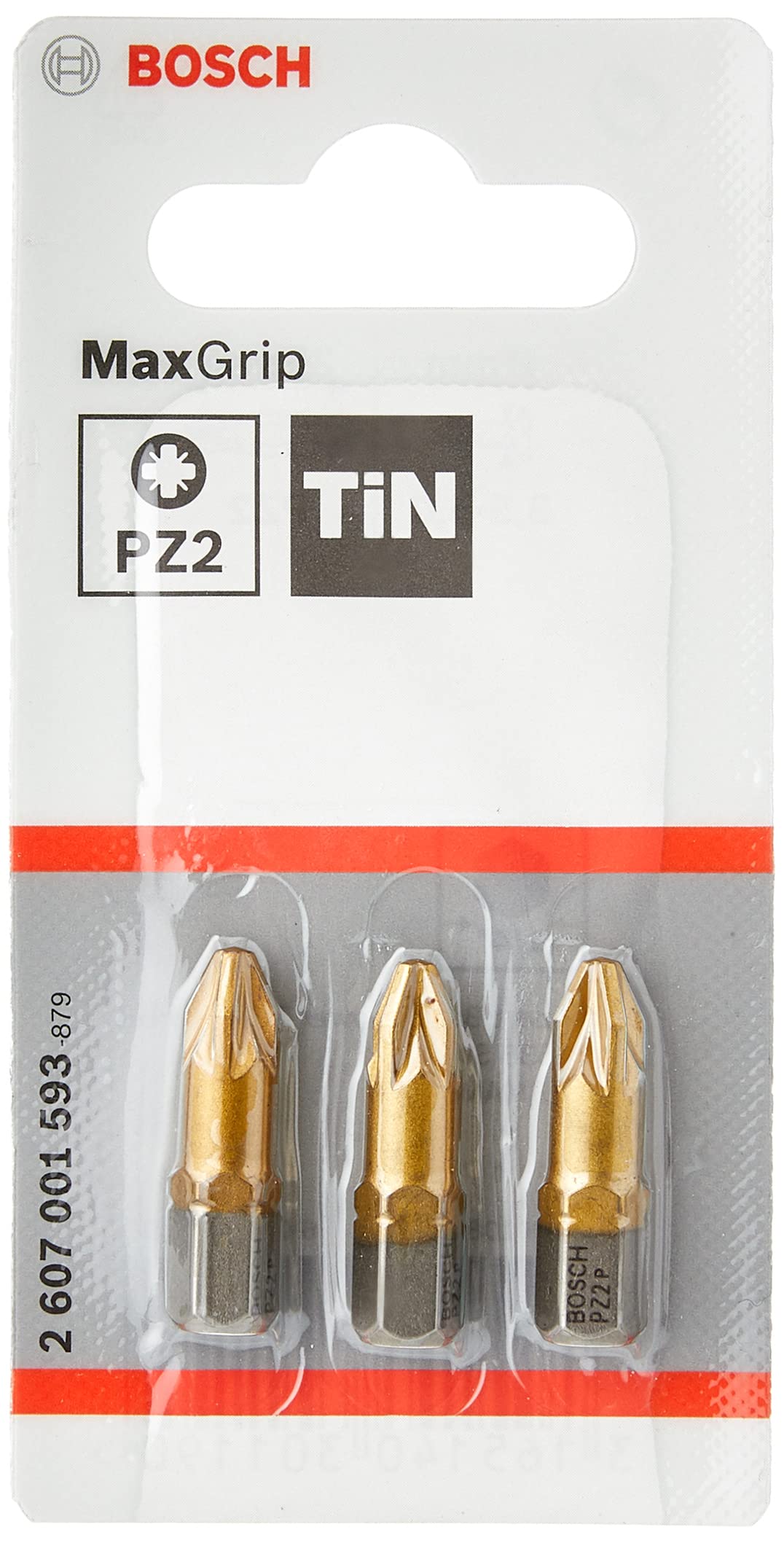 Bosch 2607001593 25 mm Max Grip Screwdriver Bit with 1/4-Inch External Hex Shank