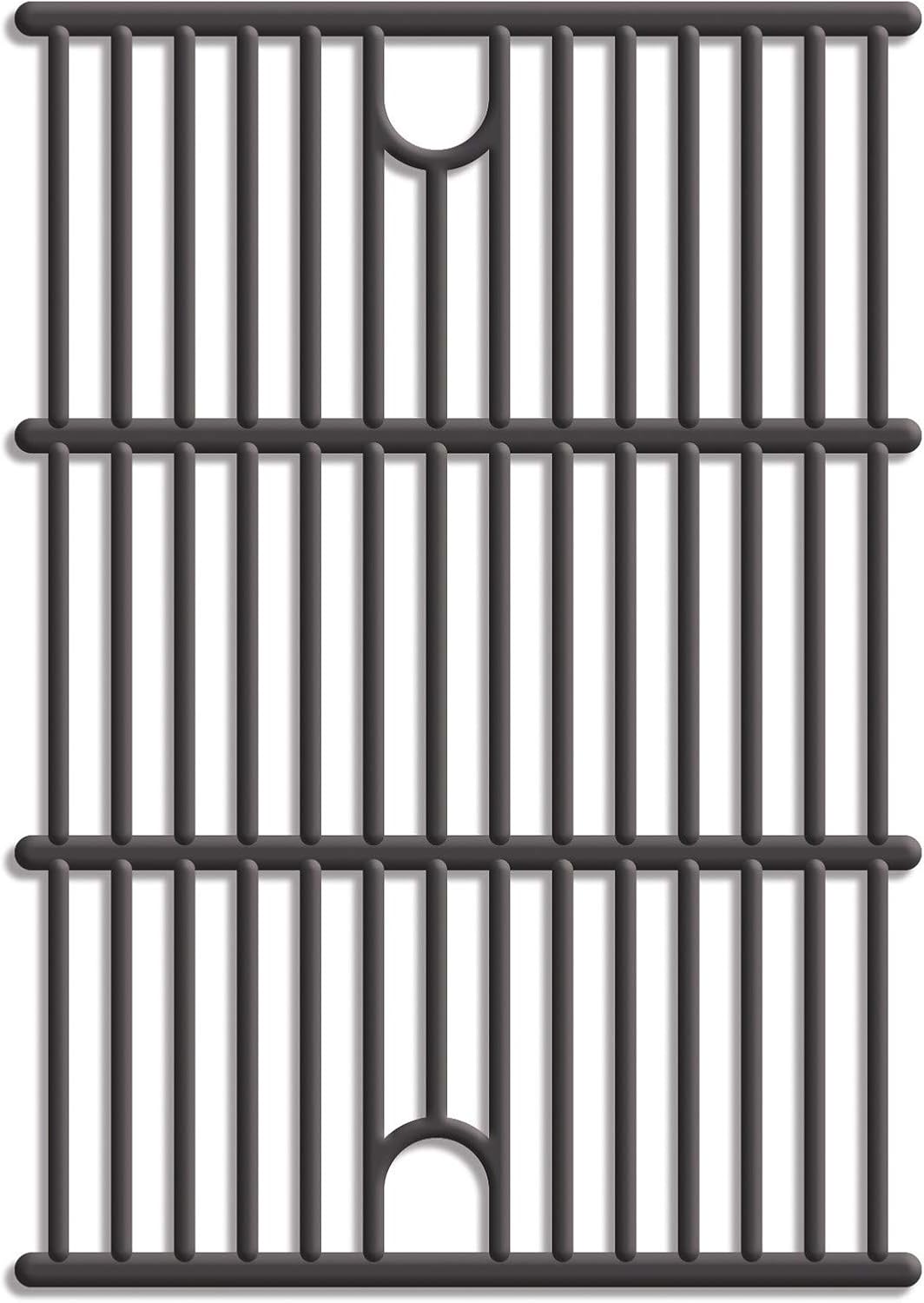 Tepro Universal Gusseisen Grillrost 2-er Set auch passend für tepro 'Wellington' 3135, Ontario' 3135H und 'Calverton' 3147, Größe: 40.8 x 29.1 x 0.5 cm, schwarz, 8588