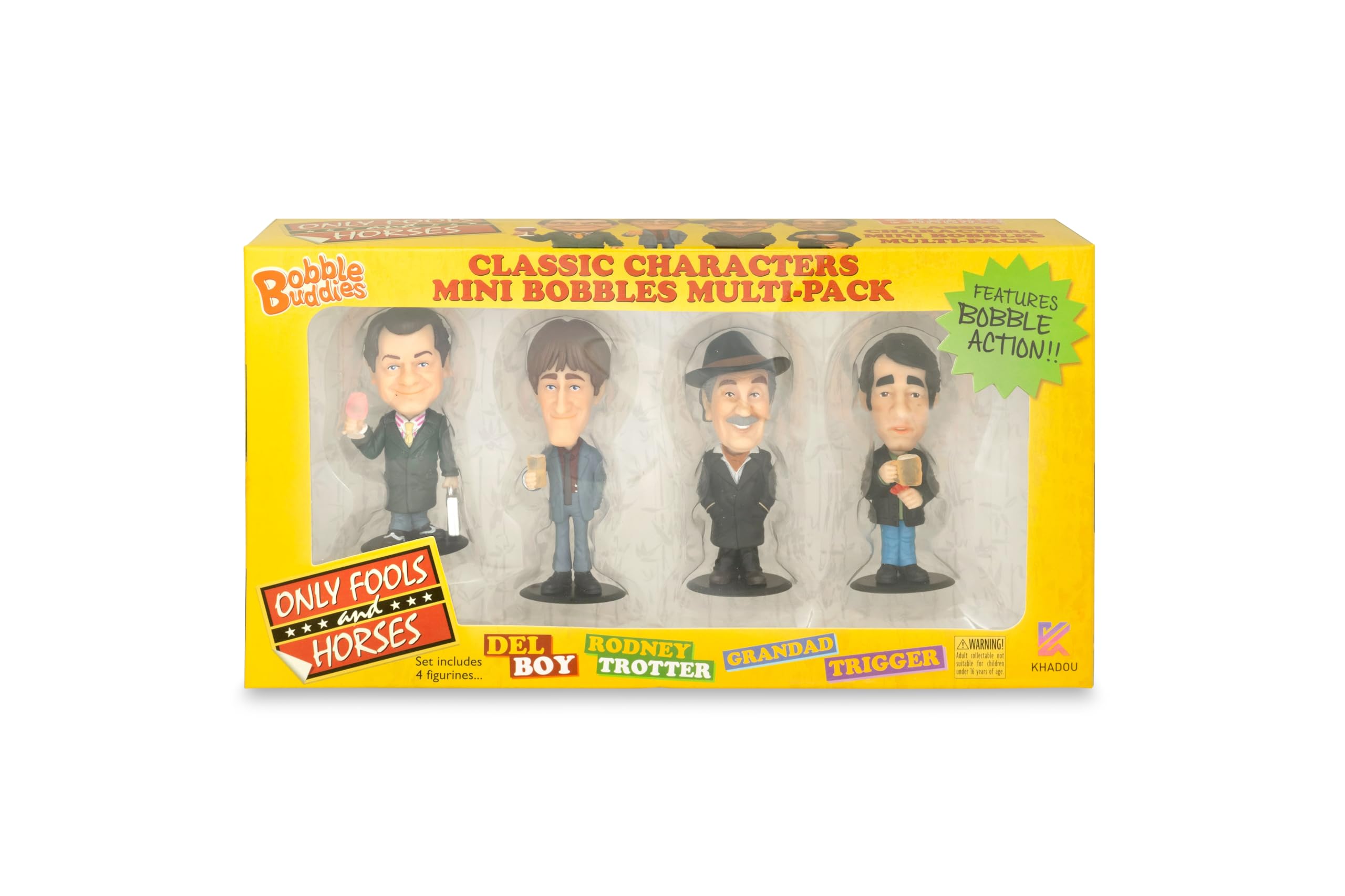 Sporting Profiles Only Fools and Horses Mini Bobble Buddies bobblehead Figures Set 2 Delboy Rodney Grandad Trigger