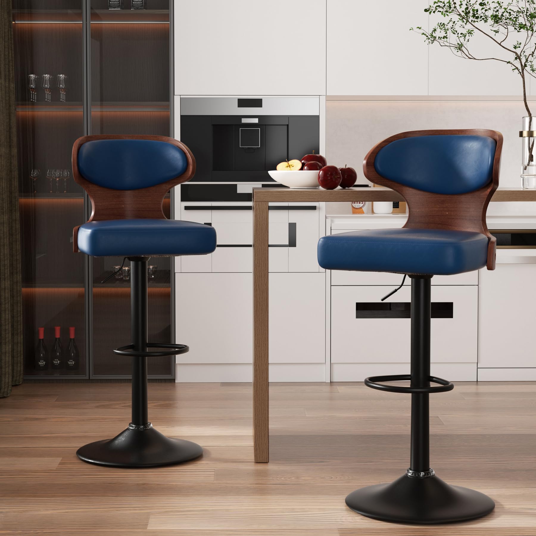 Nalupatio Bar Stools Set of 2 Seat Adjustable
