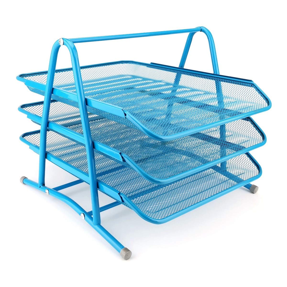 Leviatan Metal Storage Compartments | Office Desk Organizer | Document Drawers | A4 Document Tray | Organizer Mesh | Office Drawer Organization System | Blue