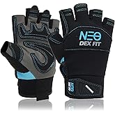 DEX FIT MG310 Mechanic Fingerless Gloves, Durable Reinforcements, Firm Grip, Comfort Fit, Touchscreen Compatible, Thin and Breathable, Washable, Black XS (6) 1 Pair