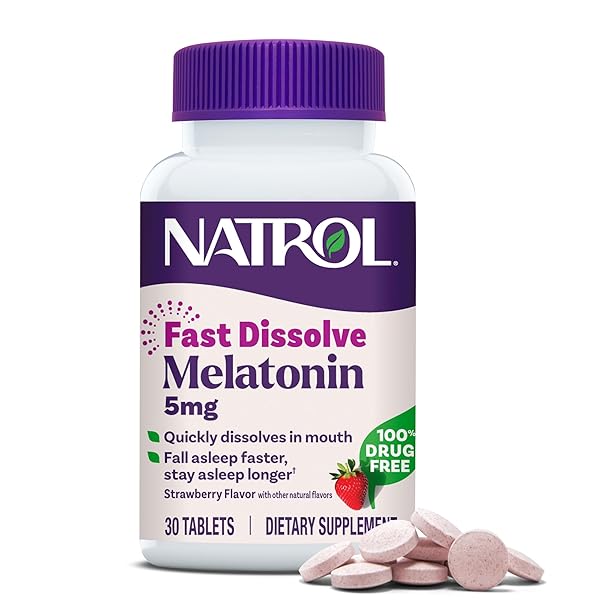 NATROL FAST DISSOLVE MELATONIN 5 MG, MELATONIN SUPPLEMENTS...