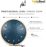 MeloBeat 13 Inch 15 Note D Major Steel Tongue Drum Navy Blue view 3