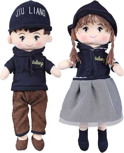 Tickles Blue Soft Cute Doll Toy Boy and Girl Combo Set 40 cm
