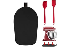 PQPO Sliding Mat for Kitchenaid Stand Mixer with Rubber Spatula Pastry Brush Slider Mat for KitchenAid 4.5/5 Quart Appliances