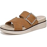 LifeStride Womens Getaway Slide Sandal Tan 8.5 W