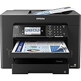 Epson Workforce Pro WF-7840 Wireless All-in-One Wide-Format Inkjet Printer | Wide-format print, scan, copy, fax; up to 25 ppm, auto 2-sided, 50-sheet ADF, 500-sheet capacity; ideal for businesses