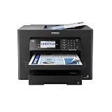 Epson Workforce Pro WF-7840 Wireless All-in-One Wide-Format Printer with Auto 2-Sided Print up to 13" x 19", Copy, Scan and Fax, 50-Page ADF, 500-sheet Paper Capacity, 4.3" Screen,Black