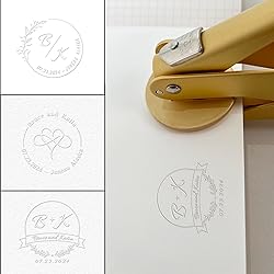OFCCUSTOM Wedding Embosser Personalized Name Date