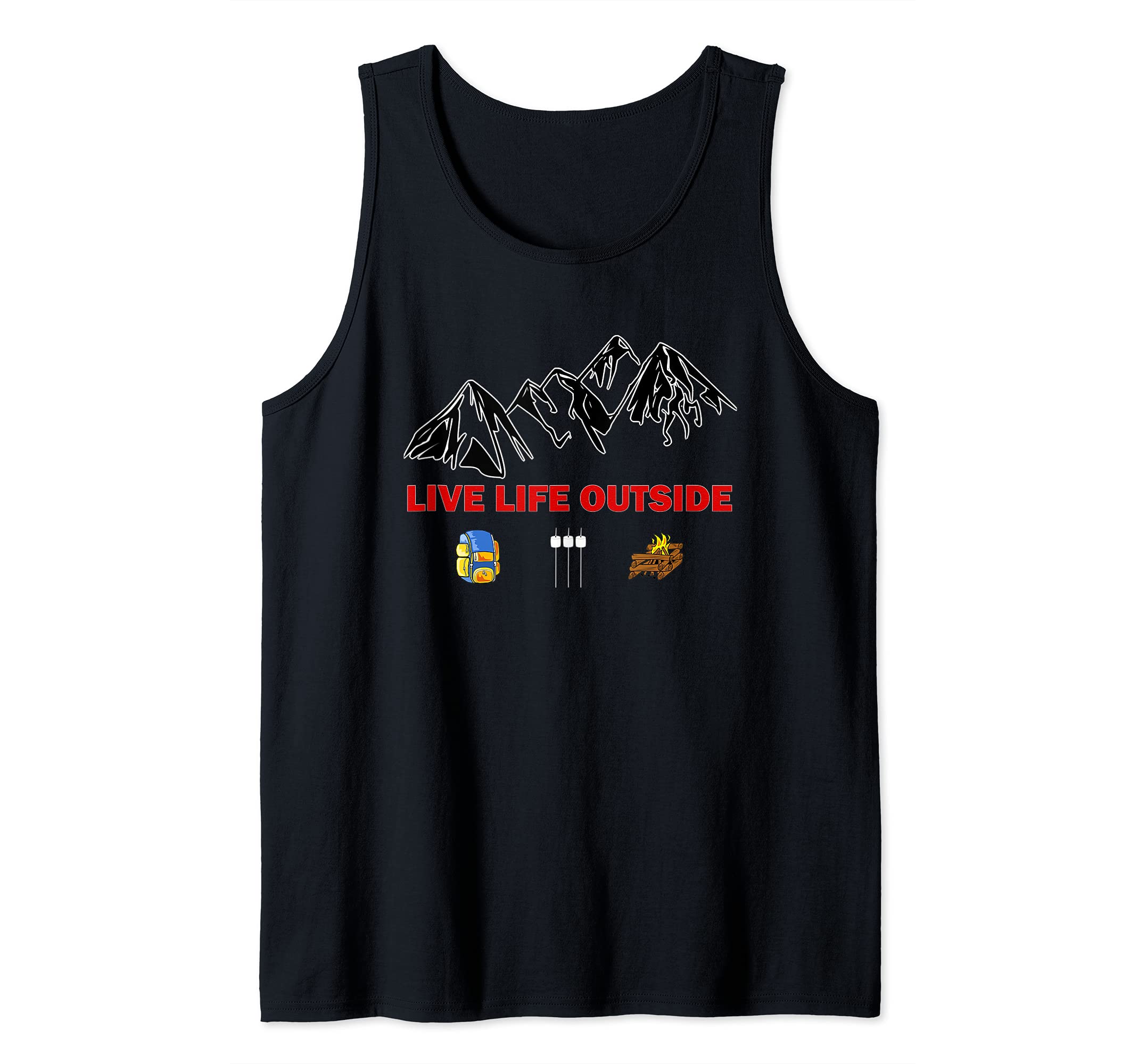 Hiking backpack mountains gift Tank Top