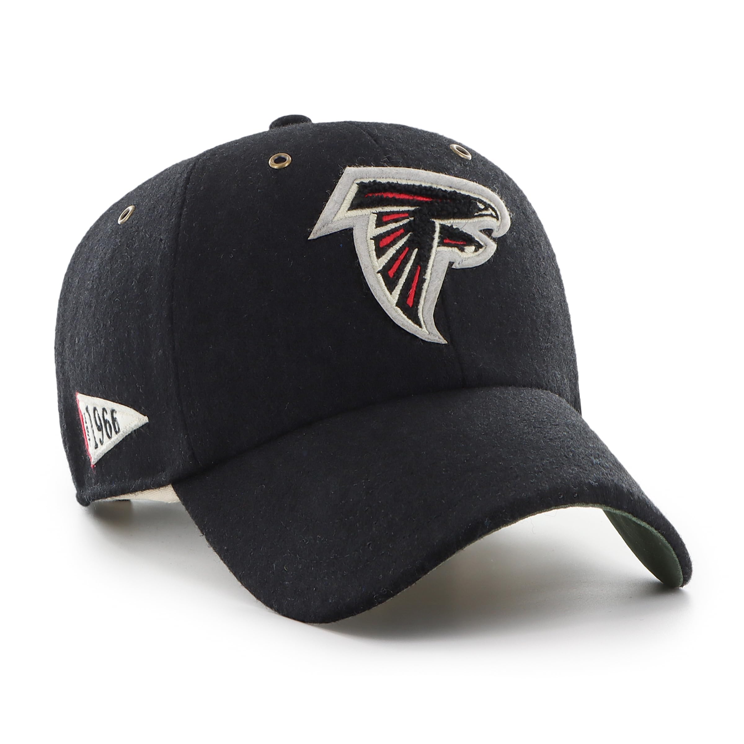 47 Atlanta Falcons NFL Pennant Clean Up Unisex Baseball Cap, Adjustable, Team Badge, Black
