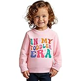 luethbiezx Toddler Baby Girls Sweatshirt in My Toddler Era Long Sleeve Pullover Crew Neck Retro Top Fall Clothes