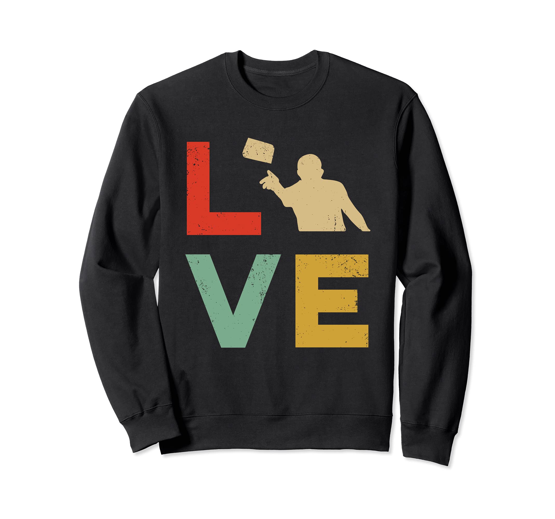 Love Cornhole Vintage Retro Style Team Tournament Sweatshirt