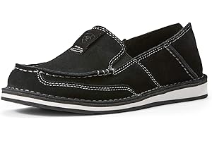 ARIAT Womens WMS Cruiser BRN SDE/BRN Floral Emboss Boat Shoe