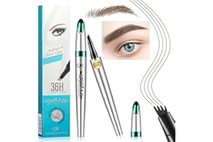 COTONETES Eyebrow Pen - Waterproof Microblading Eyebrow Pencil - Brow Pencil with Micro-fork Precise Brush-Tip - Creates Natural Looking Brows Effortlessly and Stays on All Day