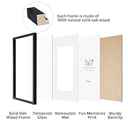 11x17 Oak Wood Picture Frame in
