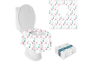 BEWAVE Toilet Seat Covers Disposable,20PCS Waterproof Individually Wrapped Toilet Seat Covers for Adults Toddlers Kids Potty Training,Travel Accessories for Airplane Road Trips and Camping