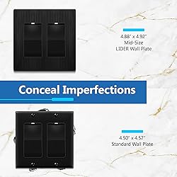 LIDER Brushed Finish Double Decorator Switch