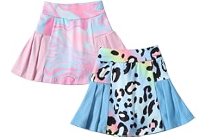 Neutocd Girls Tennis Skirt Skorts for Girls High Waisted Athletic Pleated Skirts with Shorts for Golf Pickleball Running