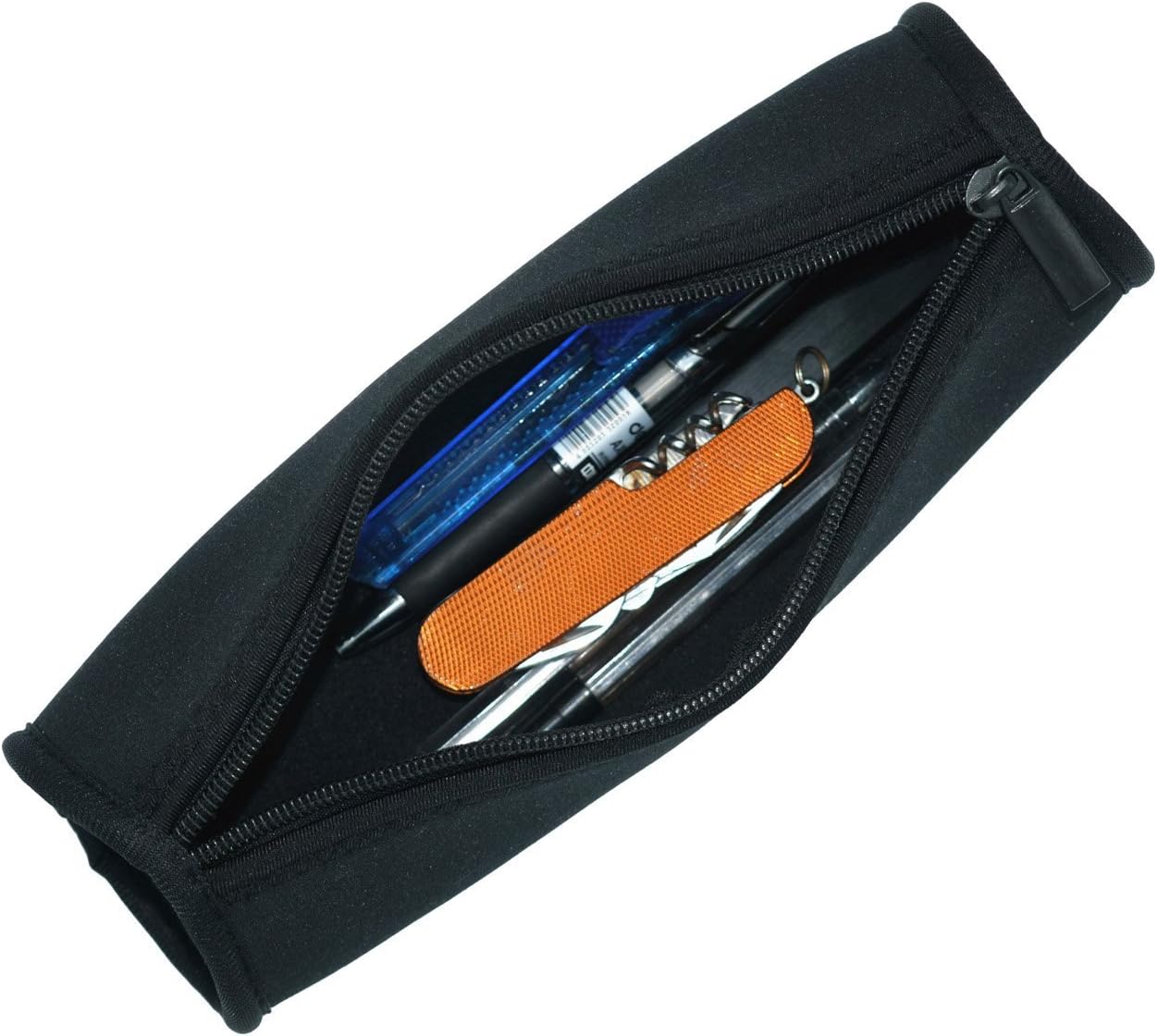 Case Wonder Pencil Case, Student Neoprene Pencil Pen Bag Holder Bag Pouch -Washable and Durable (Black) - Image 3