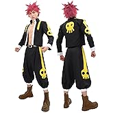 DAZCOS Men's Anime Cosplay Costume with Coat Pants Full Set for Halloween
