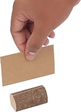BELLE VOUS 20 Pack Place Card Holders & Cards - Rustic Wooden Table Stands view 4