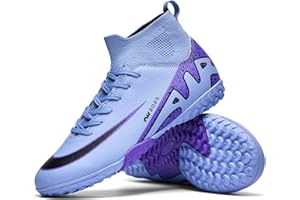 TOPSFEBA Soccer Cleats for Mens Womens Indoor Soccer Shoes Unisex Baseball Turf Shoes Youth Rugby Shoes Adult AG FG TF Football Boots Wide Training Sneaker