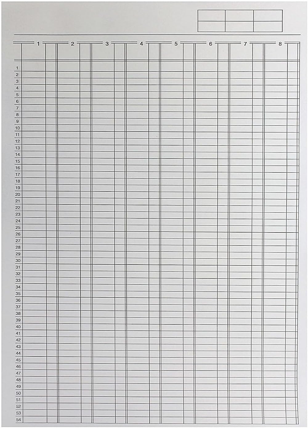 Q-Connect A4 8-Column Analysis Pad 80 Sheets - Financial Ledger