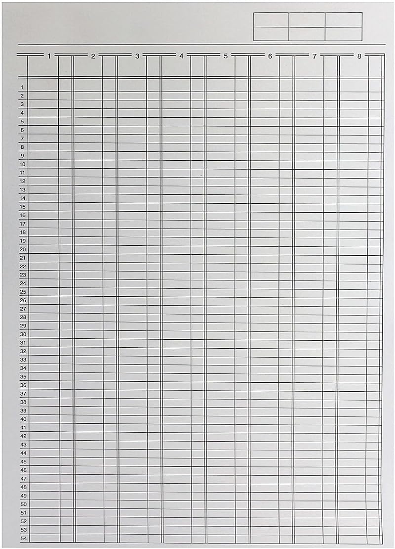 Q-Connect A4 8-Column Analysis Pad 80 Sheets - Financial Ledger