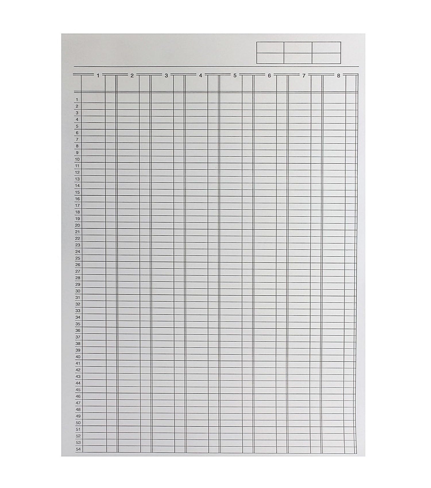 Q-Connect A4 8-Column Analysis Pad