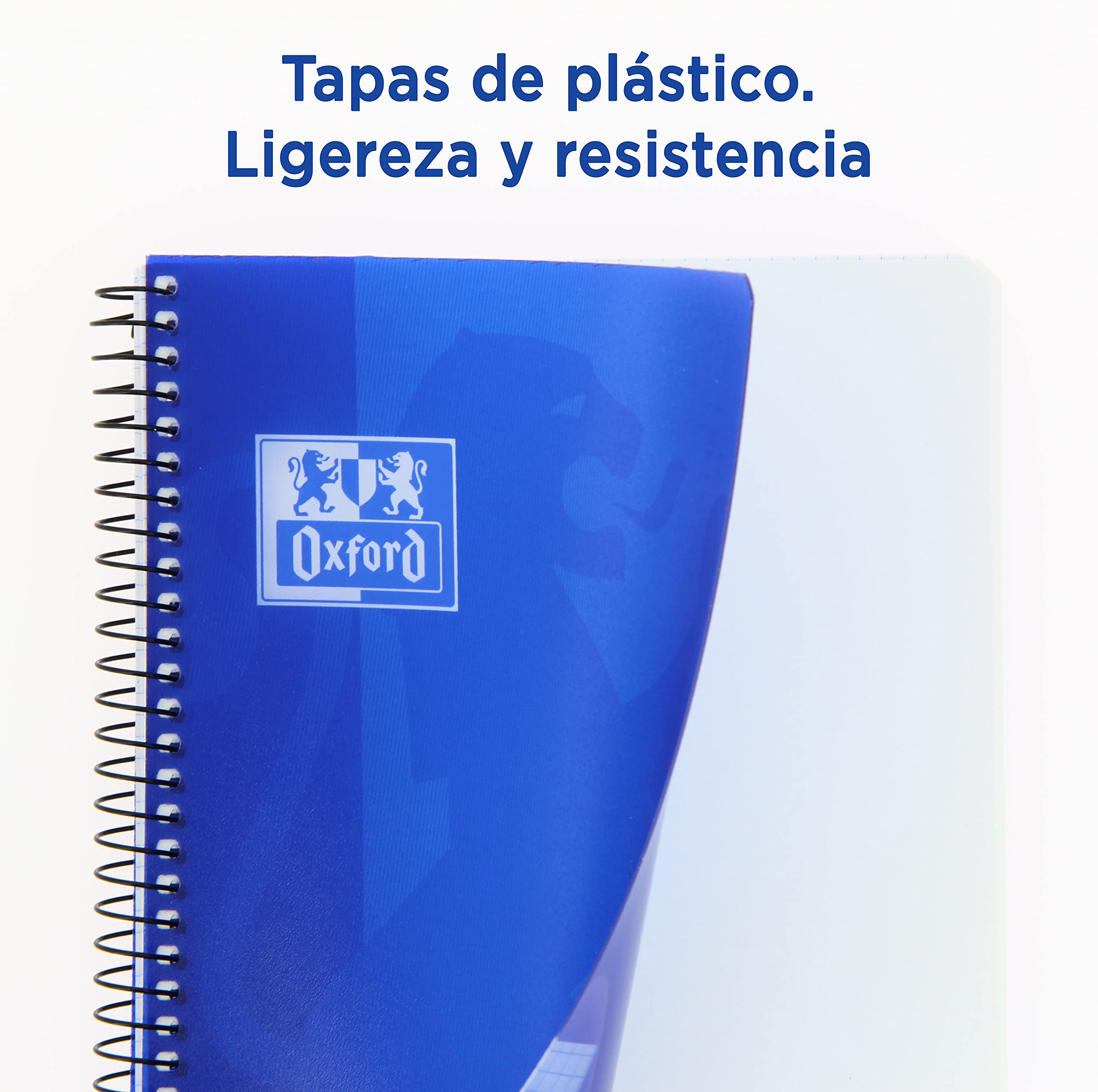 PAQ/5 Block SPIRALE, 80H 90 g. eckige Röhren.4 x 4 C/M Deckel Kunststoff Classic (21.5 x 15.5 cm) 6