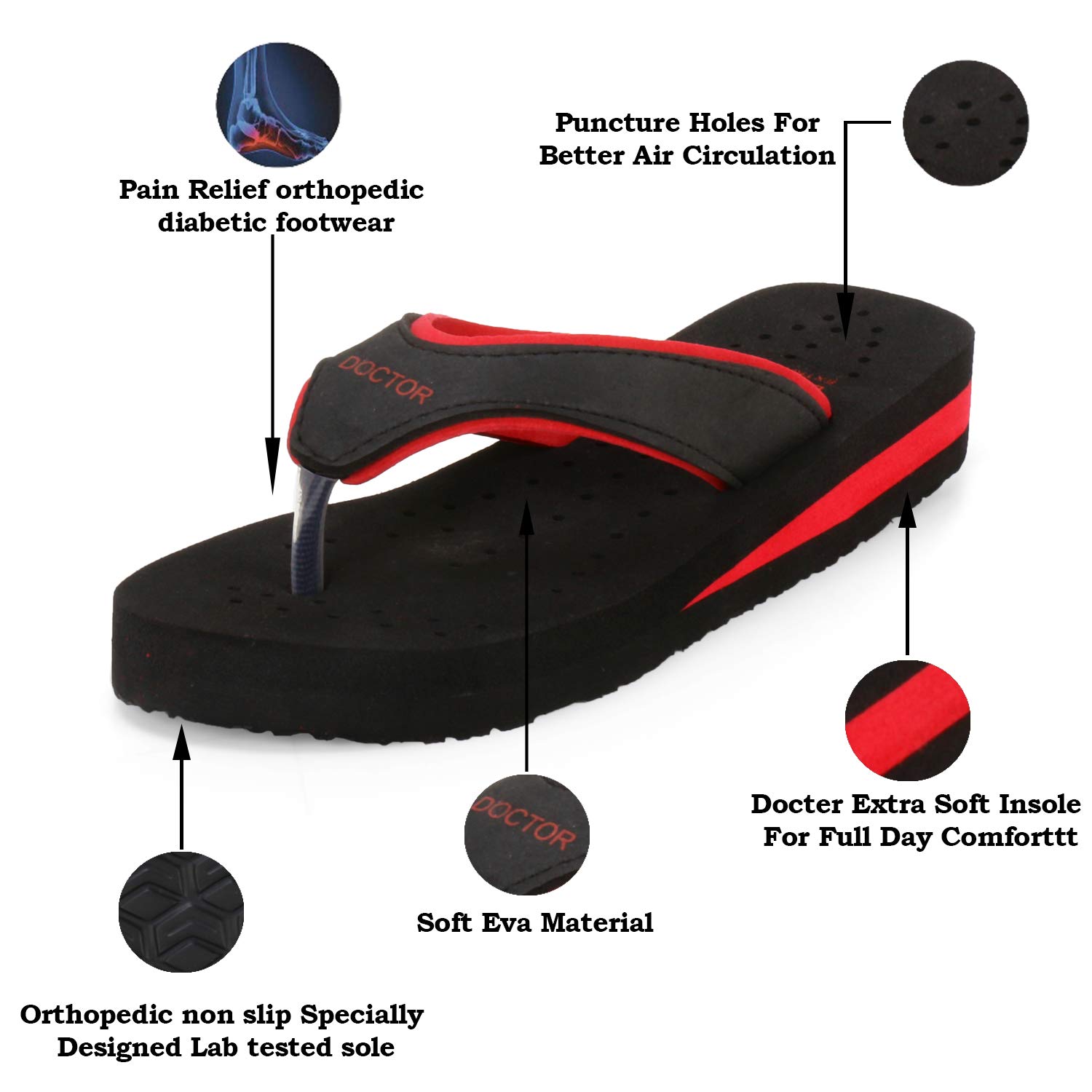 soft chappals for heel pain for ladies