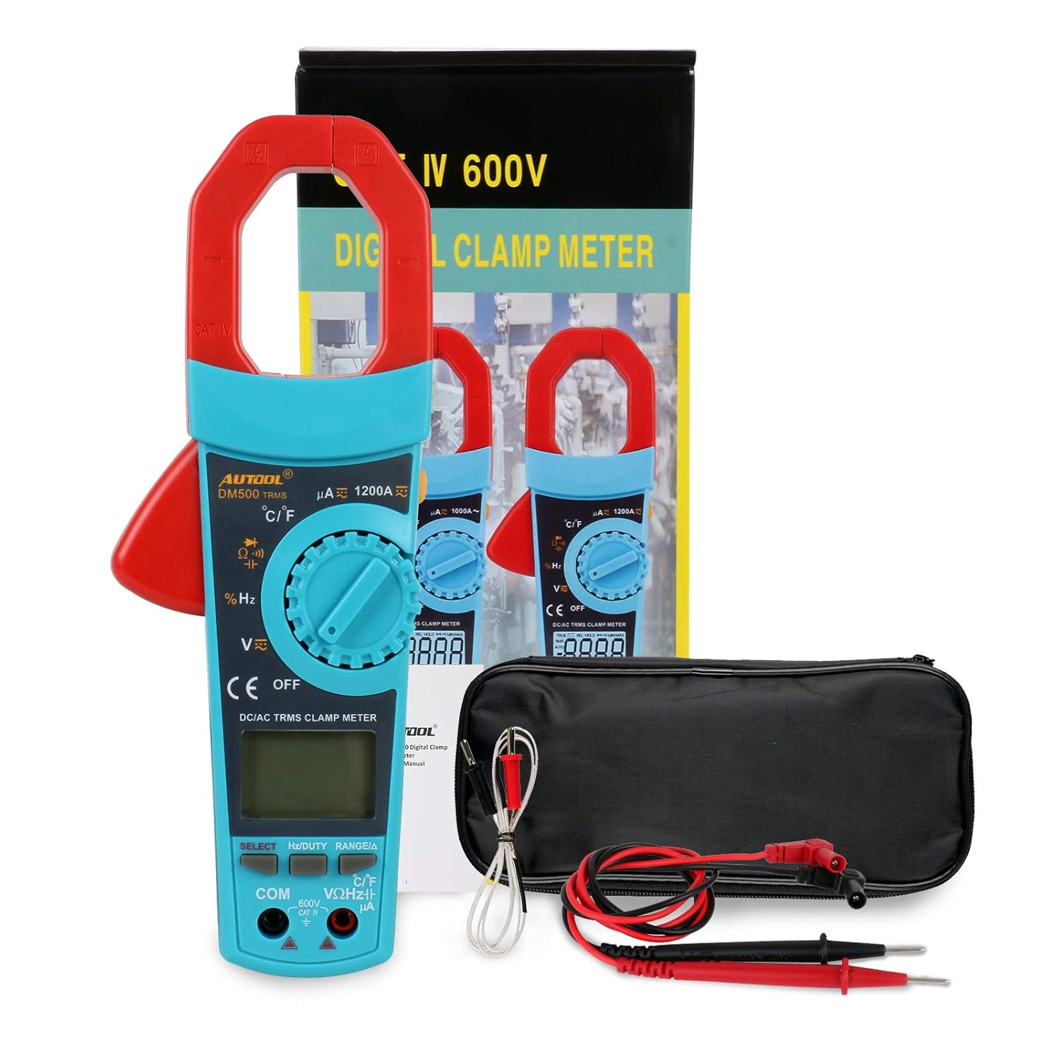 Digital Clamp Meter Multimeter Auto/Manual Ranging Multimeter Tester AC