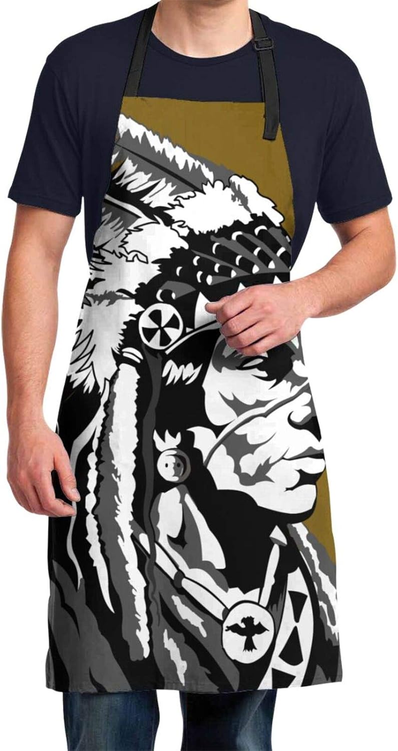 Cooking Apron One Size Adjustable Waterproof Chef Kitchen