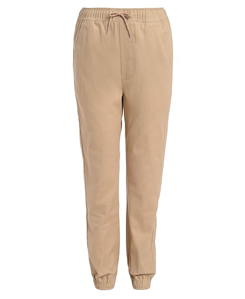 Nautica Boys' School Uniform Jogger Pant, Evan Khaki, Medium(10/12) Husky
