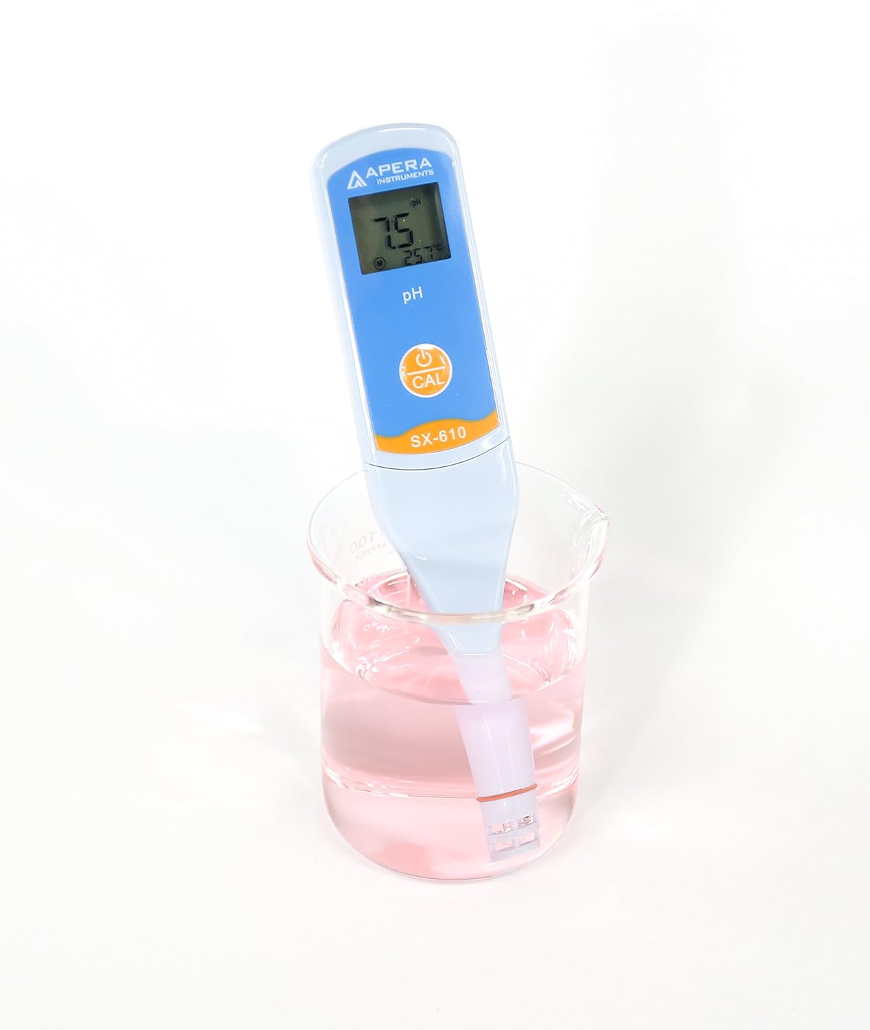 Apera Instruments SX610 pH Meter, Pen Tester, Waterproof , ±0.1 pH Accuracy, 0-14 pH Range, ±0.5°C Temperature Sensor - Image 4