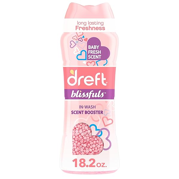 DREFT BLISSFULS IN-WASH LAUNDRY SCENT BOOSTER BEADS, BABY FRESH SCENT, 18.2 OZ