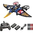 jaming Pterodactyl Dinosaur Toys Drone for Kids and Adults Easy to Fly Dragon Remote Controlled Aircraft for Beginners Hobby RC Plane Toys Birthday Gifts for Boys