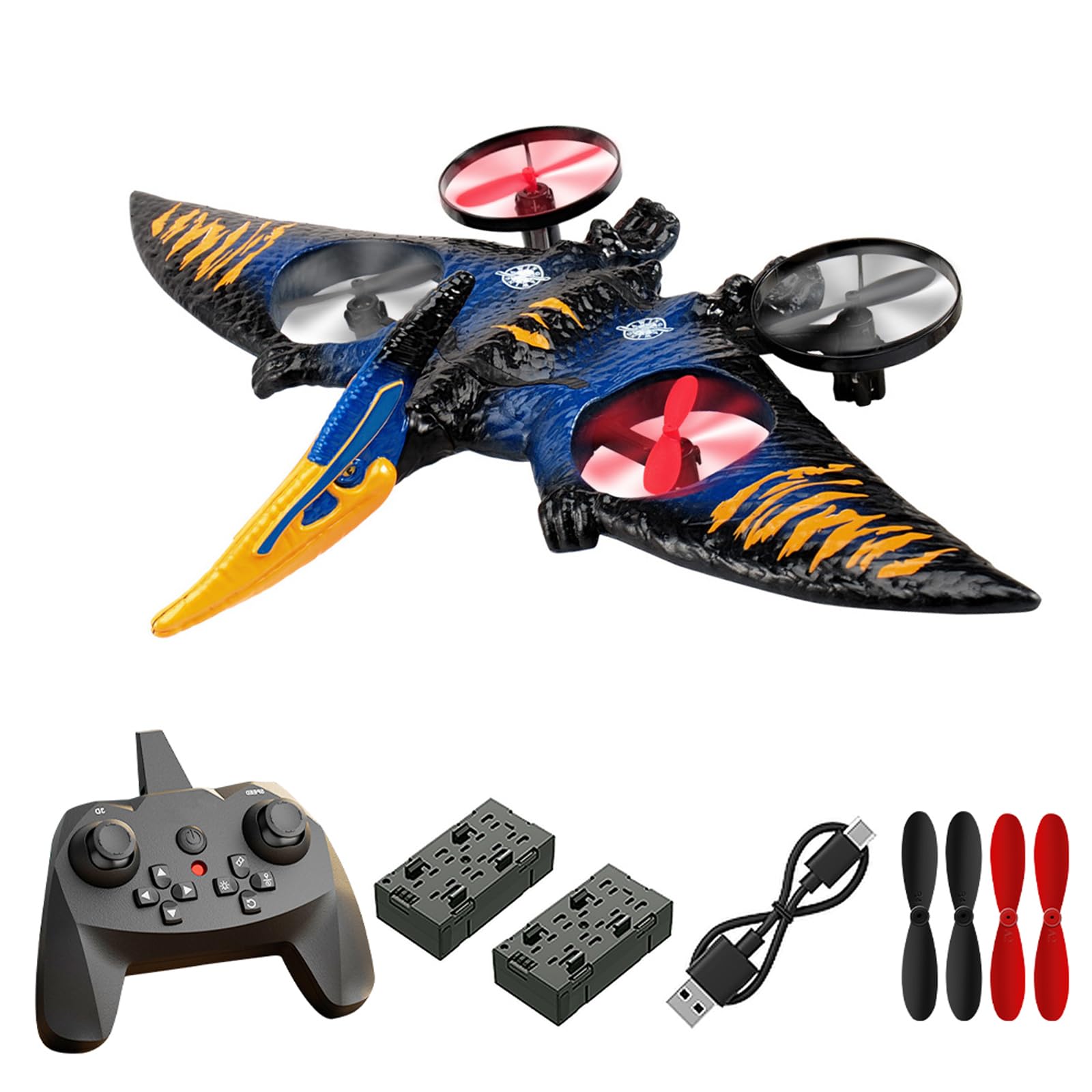 Photo 1 of Pterodactyl Drone Dragon Toys Drones for Kids and Adults Easy to Flying Dinosaur Toys Remote Controlled Aircraft for Beginners Hobby RC Plane Toys Birthday Gifts for Boys 8-12