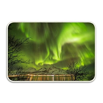 Amazon Com Ranhkdn Aurora Panorama Welcome Floor Door Mat Home