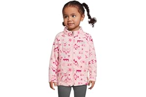 Columbia Youth Benton Springs II Printed Fleece Jacket, Satin Pink Peaked, 2T